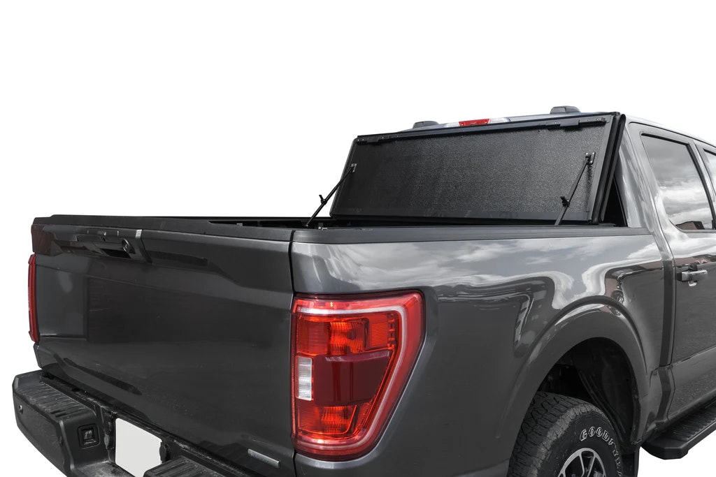 Chevy Hard Tri-fold Tonneau Cover - Main product screenshot demonstrating key features and user interface