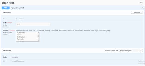 Safe Text API gallery image