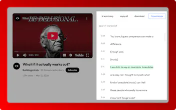 YouTube Transcript Tool gallery image