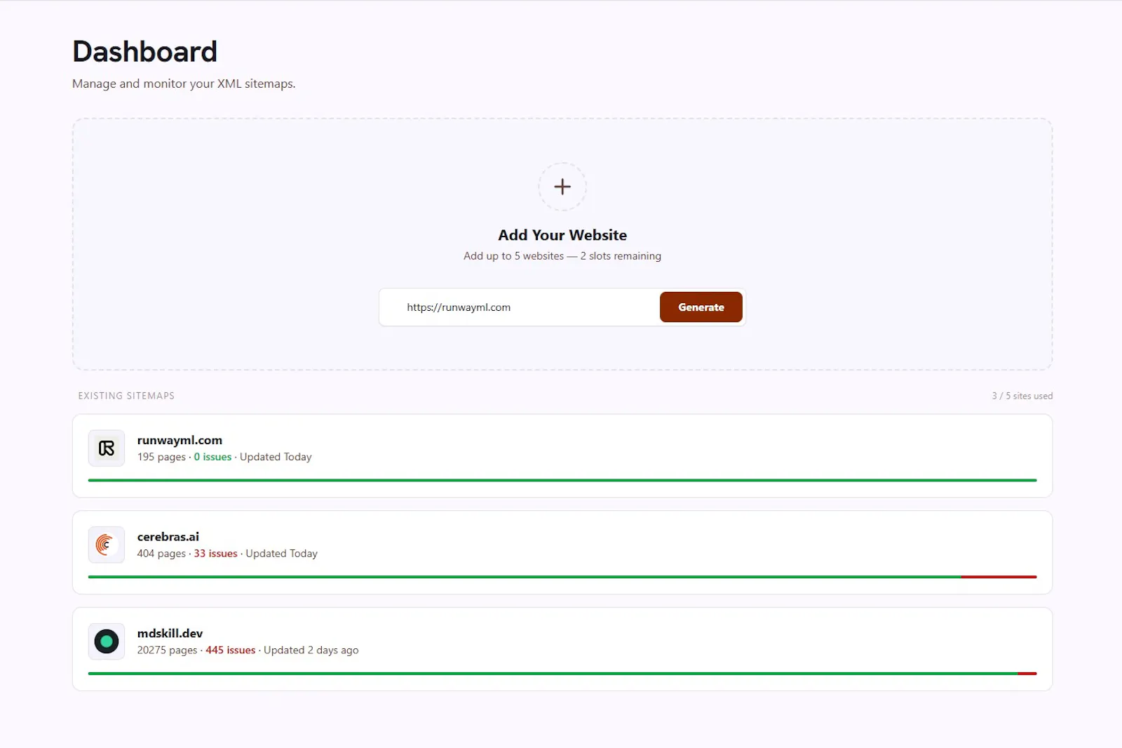 sitemapgenerator.ai screenshot 2