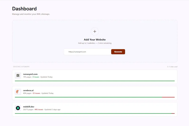 sitemapgenerator.ai screenshot 2