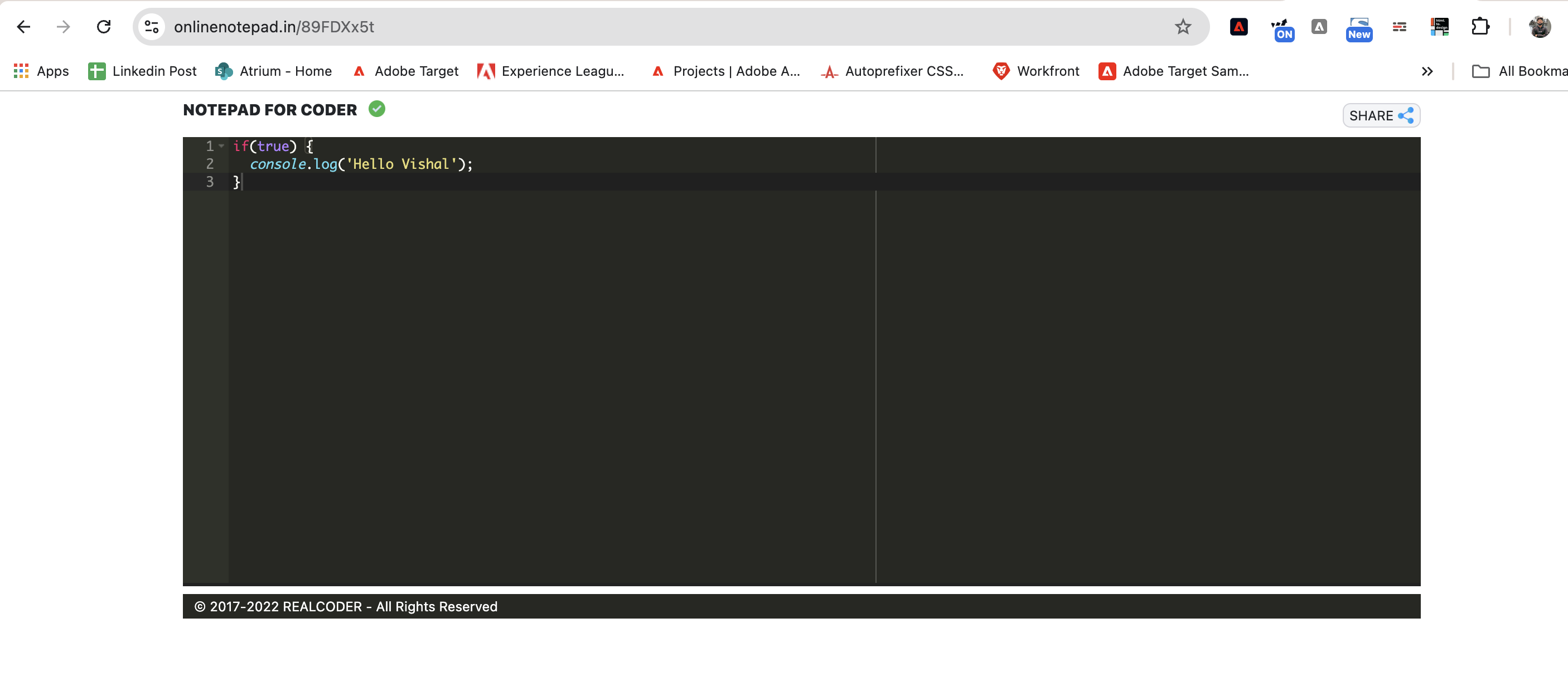Online notitieblok voor coder media 1