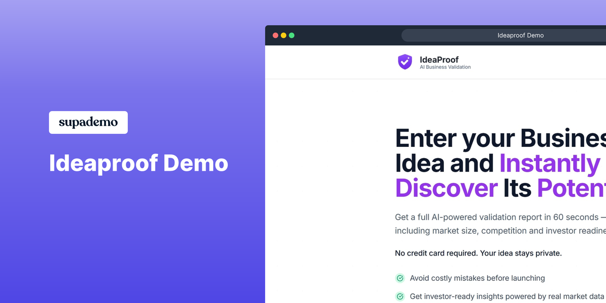 IdeaProof - Validate SaaS Startup Idea media 5