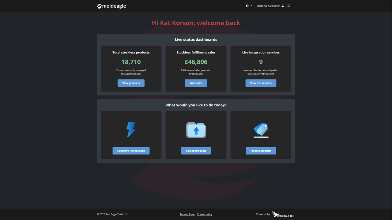 MeldEagle - Main product screenshot demonstrating key features and user interface