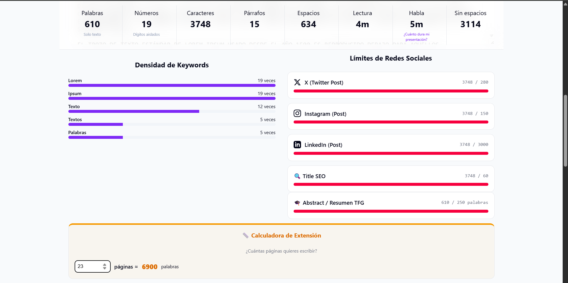 Contador de Palabras Pro gallery image