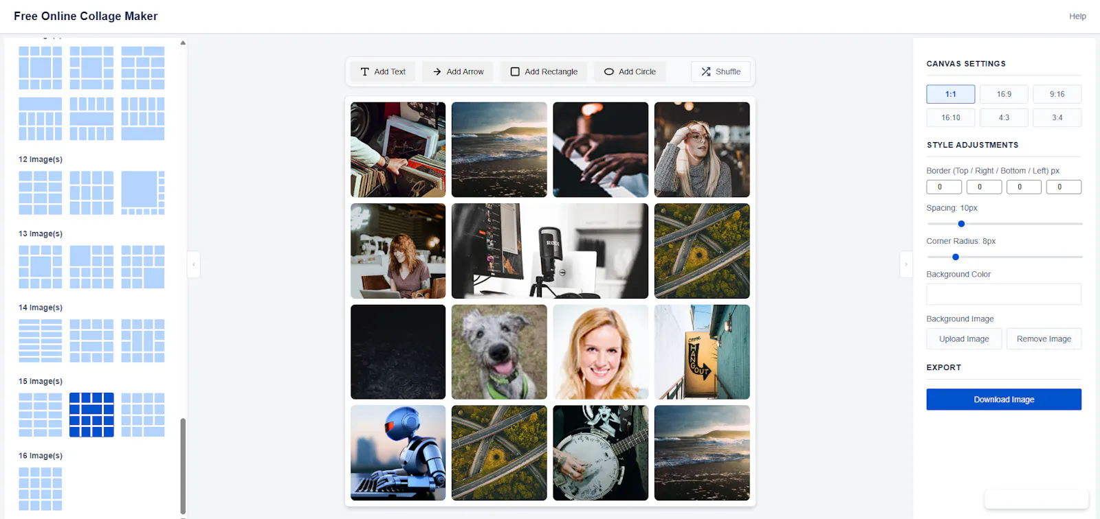 Free Online Collage & Annotation Tool screenshot 3