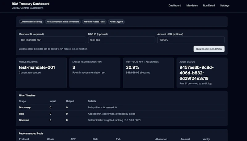 RDA — Robo DeFi Advisor screenshot 3