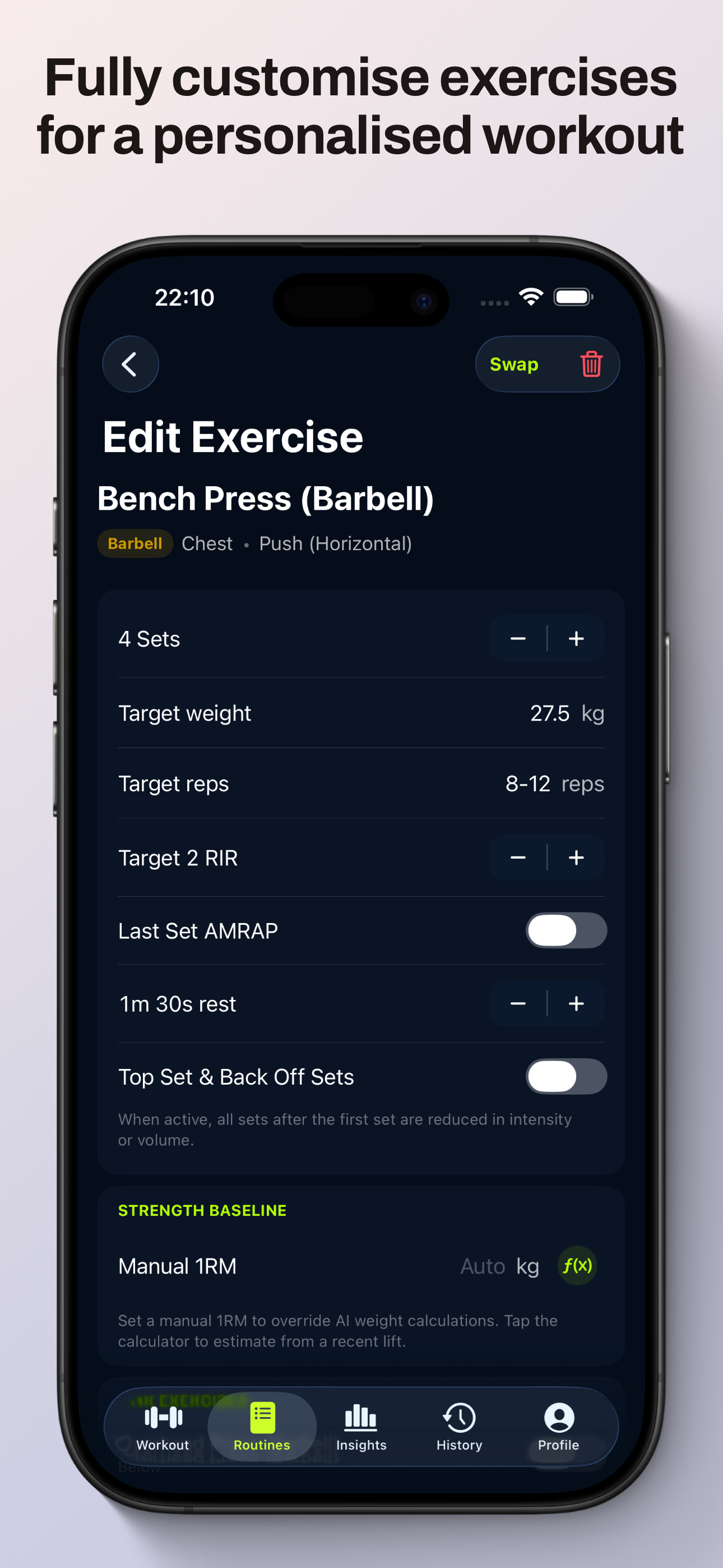 Flux : AI Workout Planner & Tracker - Screenshot 3 showing product features and functionality