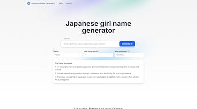 Japanese Name Generator gallery image