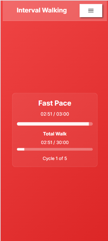 Interval Walking Trainer - Intervaltimer gewijd aan het Japanse 3x3 wandelprotocol. media 1
