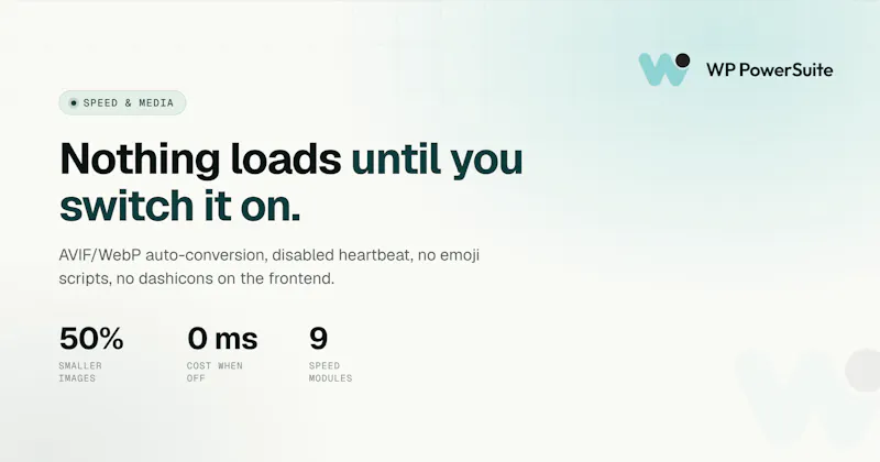 WP PowerSuite screenshot 4
