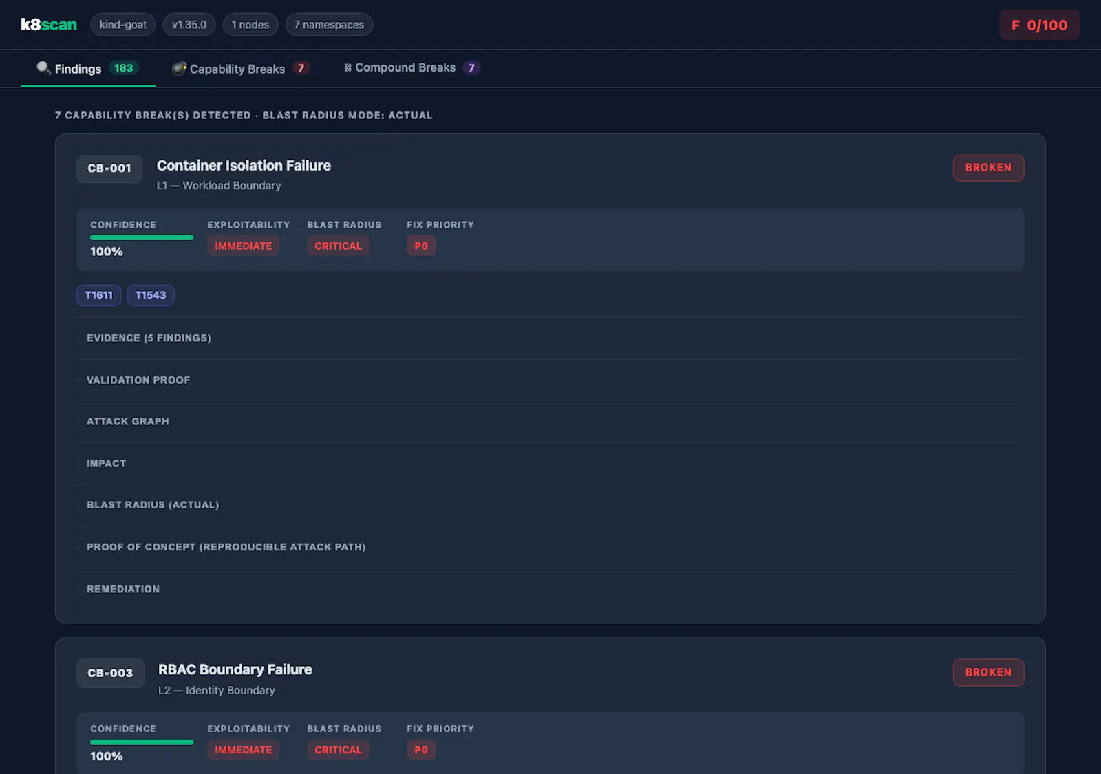 k8scan screenshot 3
