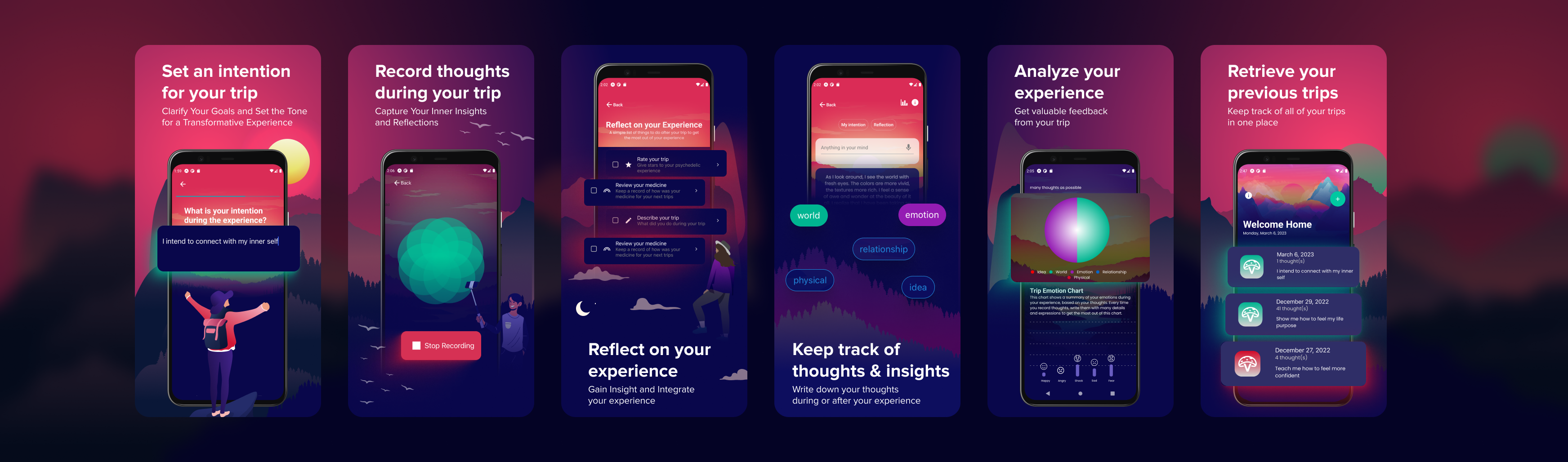 startuptile Vivid Pyschedelic Tracking Journal-Vivid assists users during their psychedelic journey home