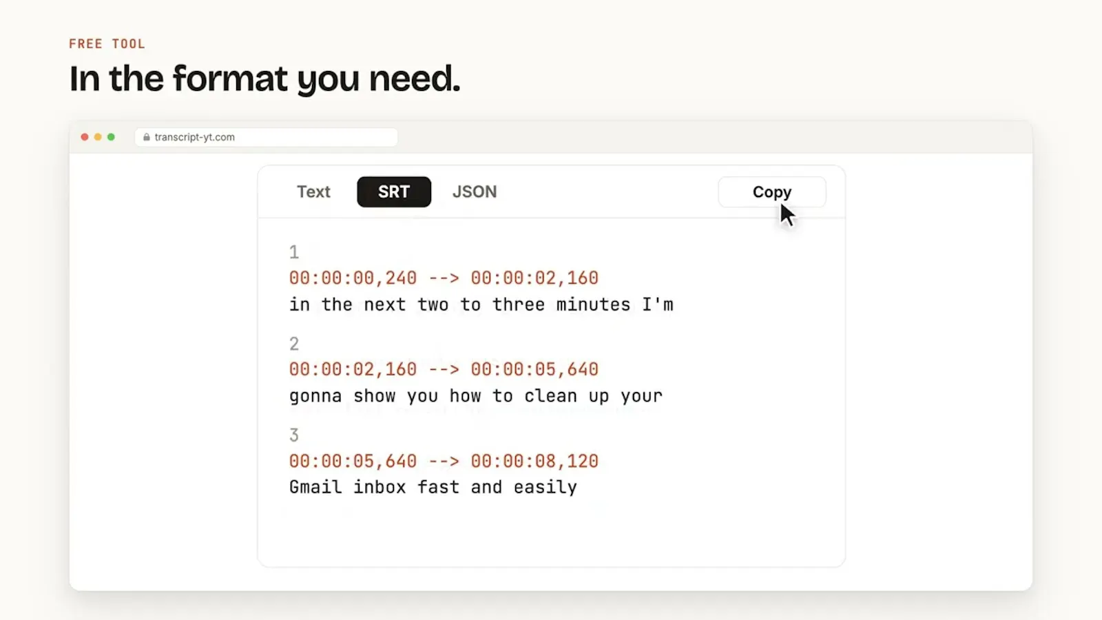 TranscriptYT screenshot 1 (video preview)