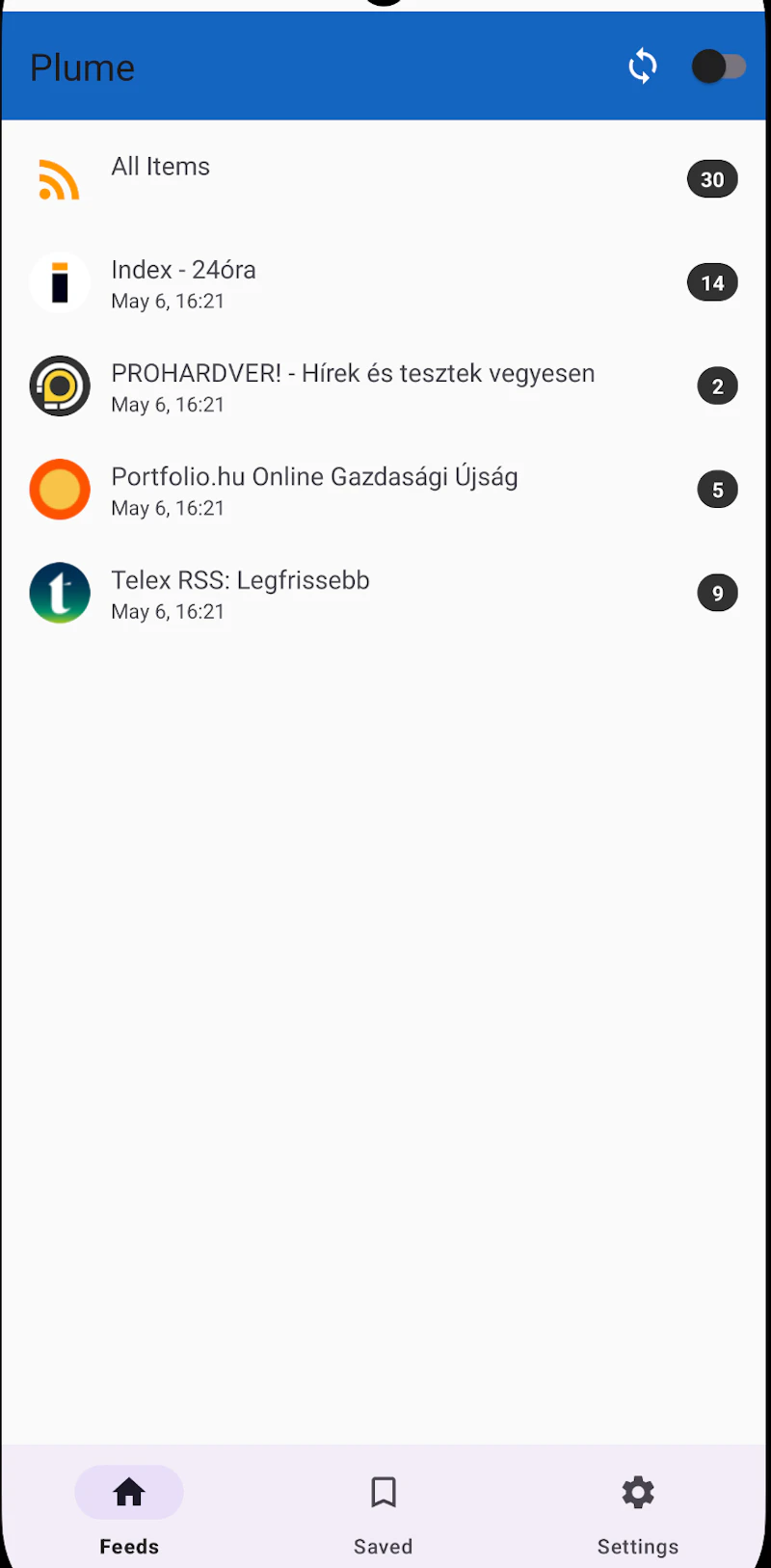  Plume RSS Reader screenshot 2