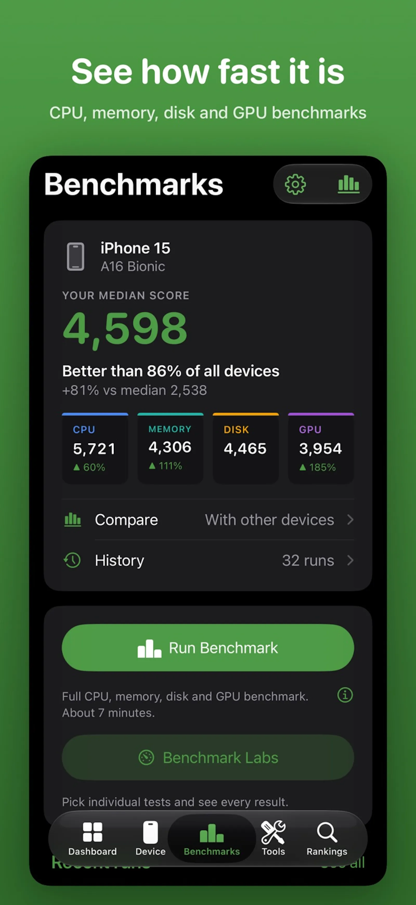 DevCheck: CPU Info & Benchmark screenshot 2