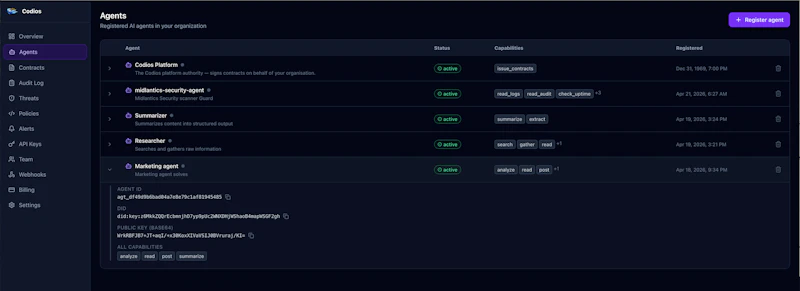 Codios - AI Agent Caging Infrastructure screenshot 2