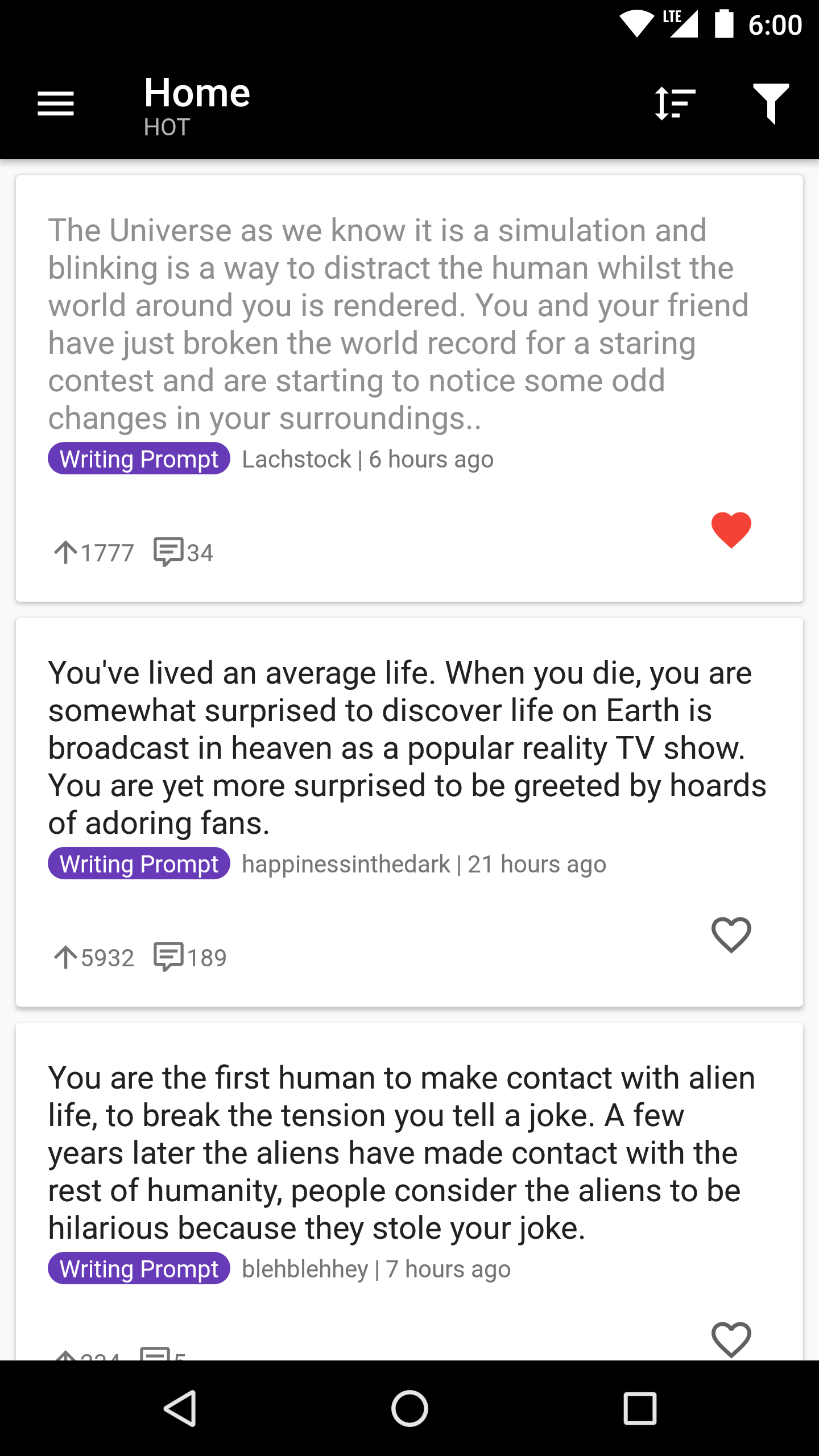 Writing Prompts Reader gallery image