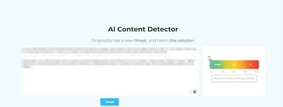 AI Content Detector from Crossplag gallery image