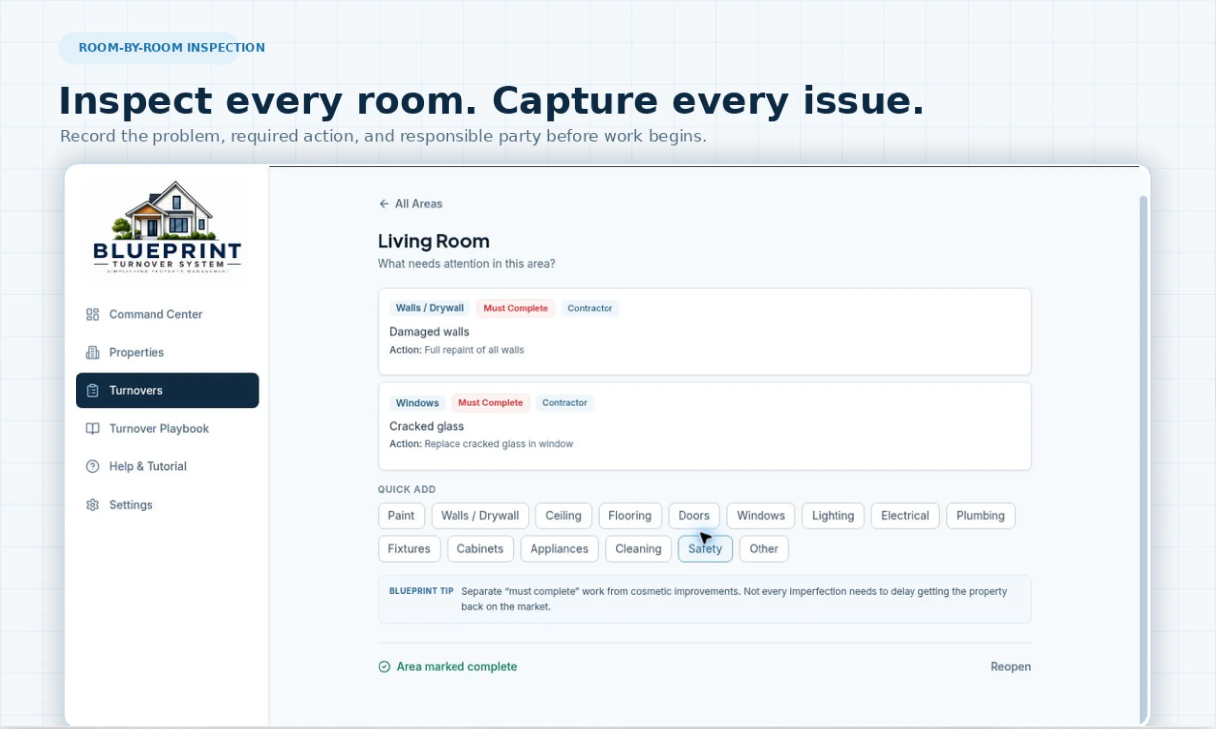 Blueprint Turnover System gallery image