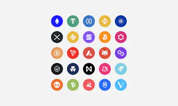 600+ Cryptocurrency icons in webfont lib gallery image