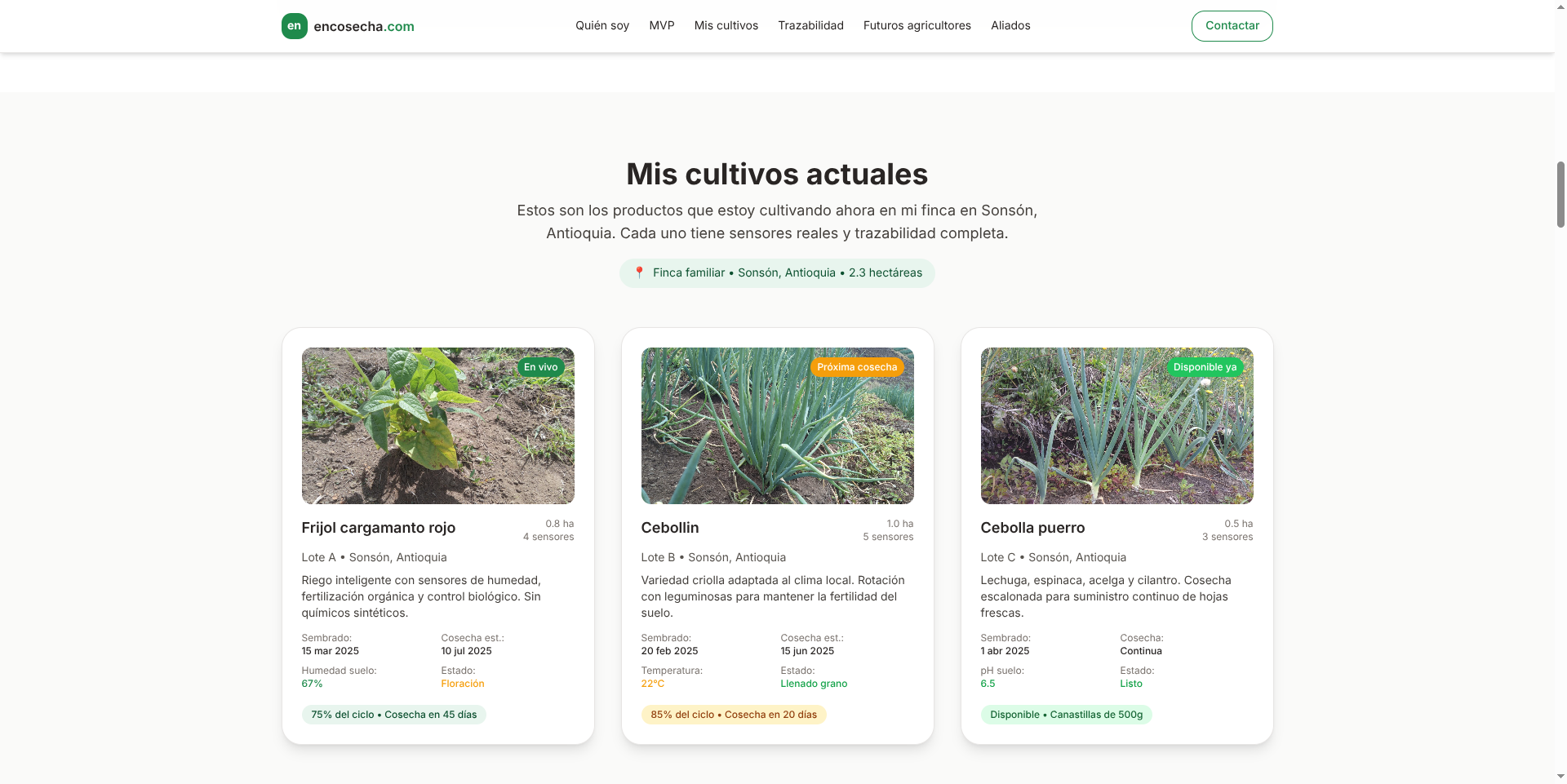 Média Encosecha.com - MVP - Du sillon au poêle, avec histoire et traçabilité 2
