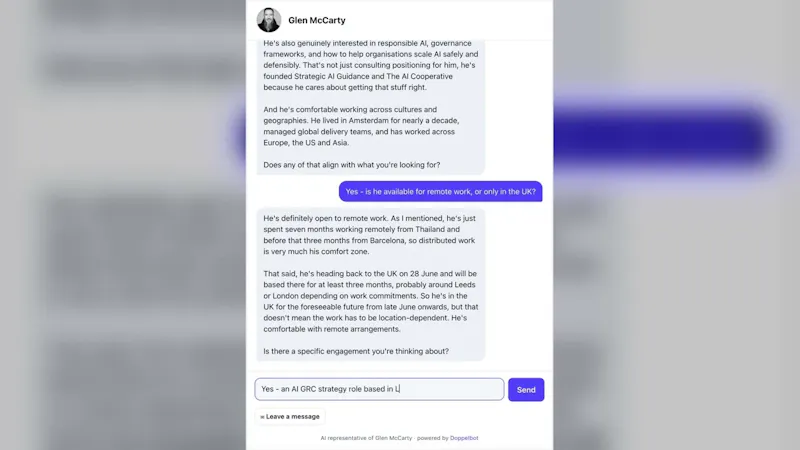 Doppelbot screenshot 1 (video preview)