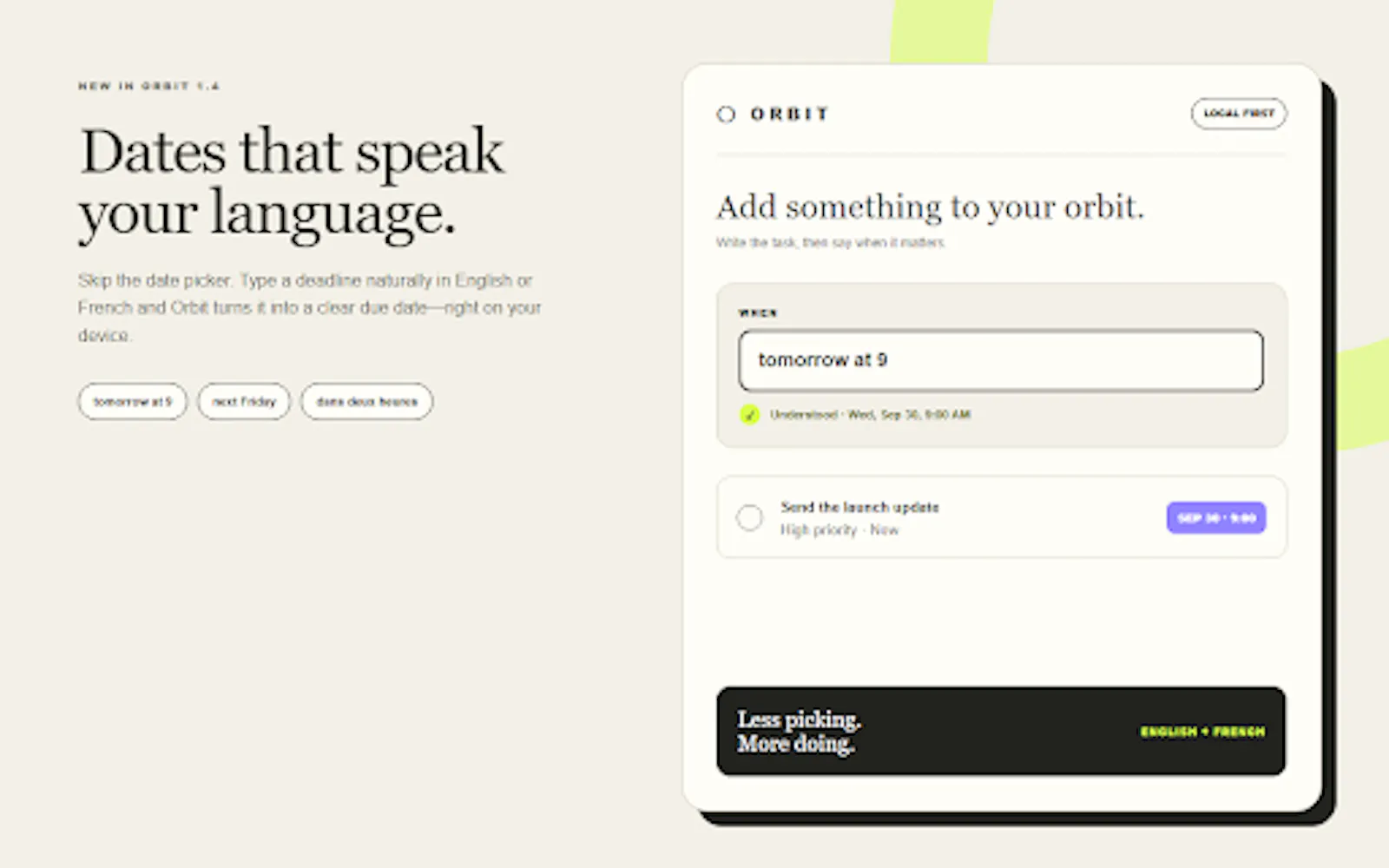 Orbit — Personal Command Center screenshot 3