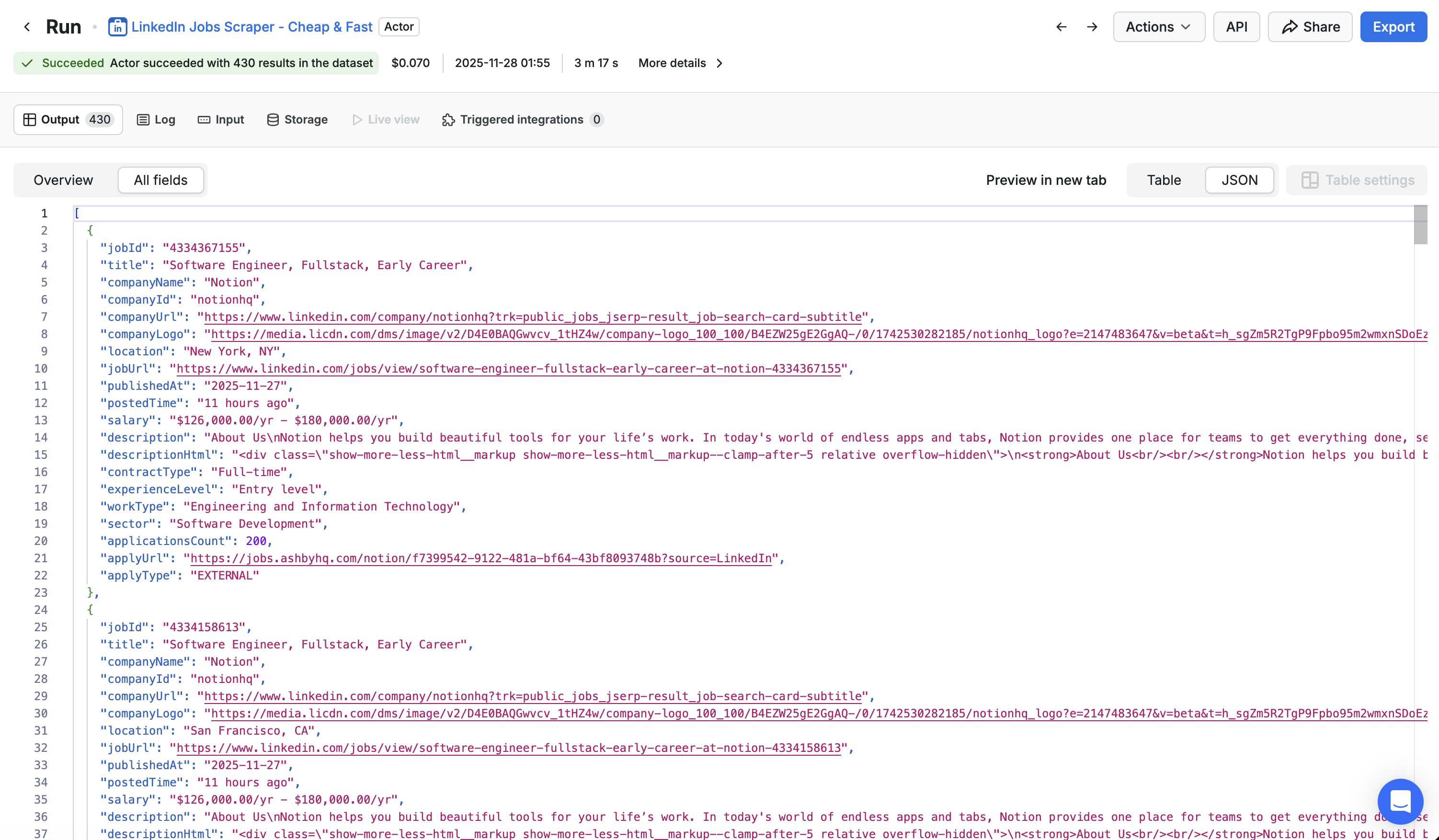 LinkedIn Jobs Scraper - Cheap & Fast gallery image