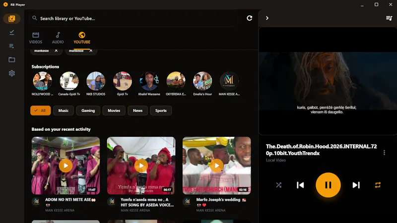 RB Player windows screenshot 1