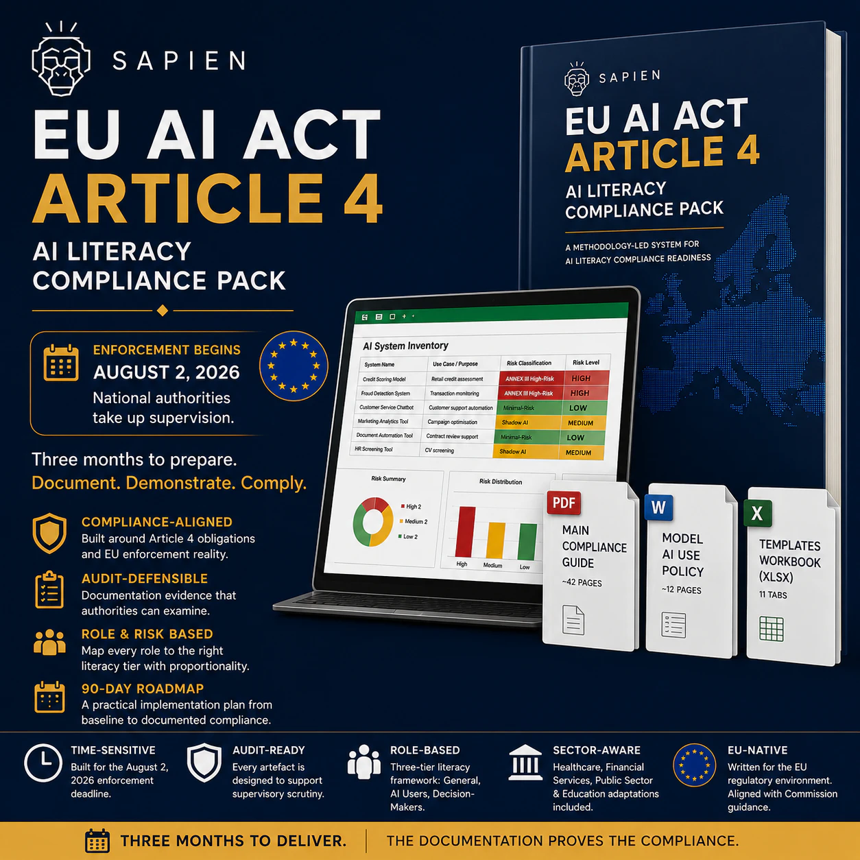 EU AI Act Articlr 4 AI Compliance Pack logo