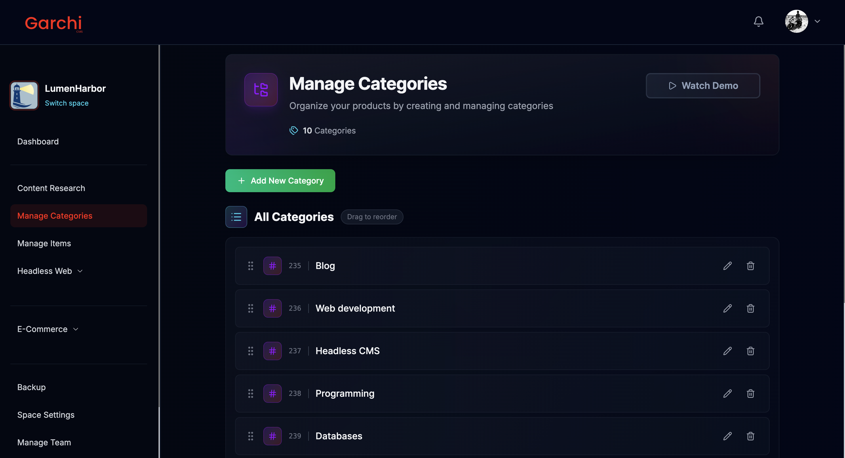 Garchi CMS gallery image