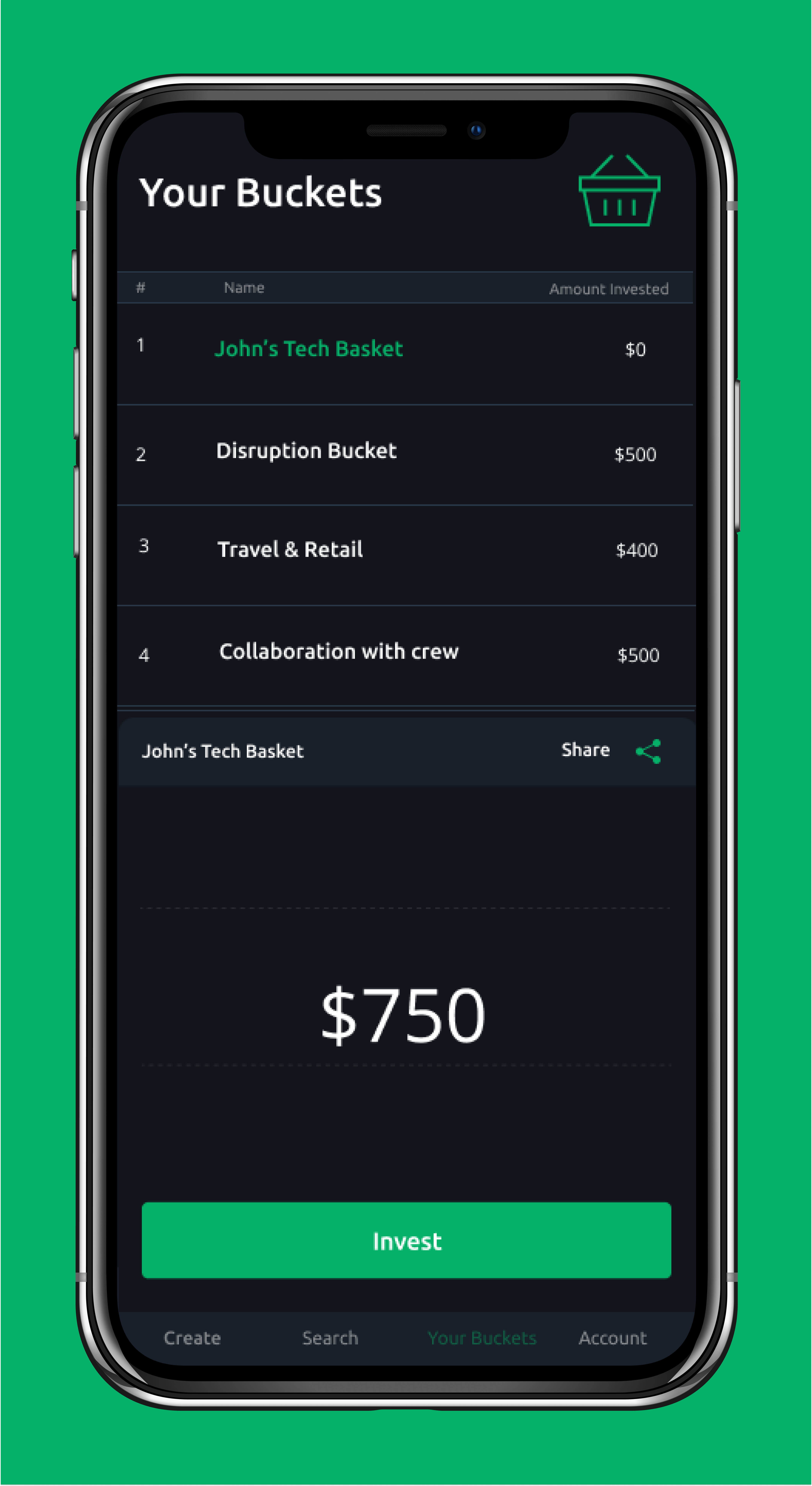 Buckets Investing gallery image