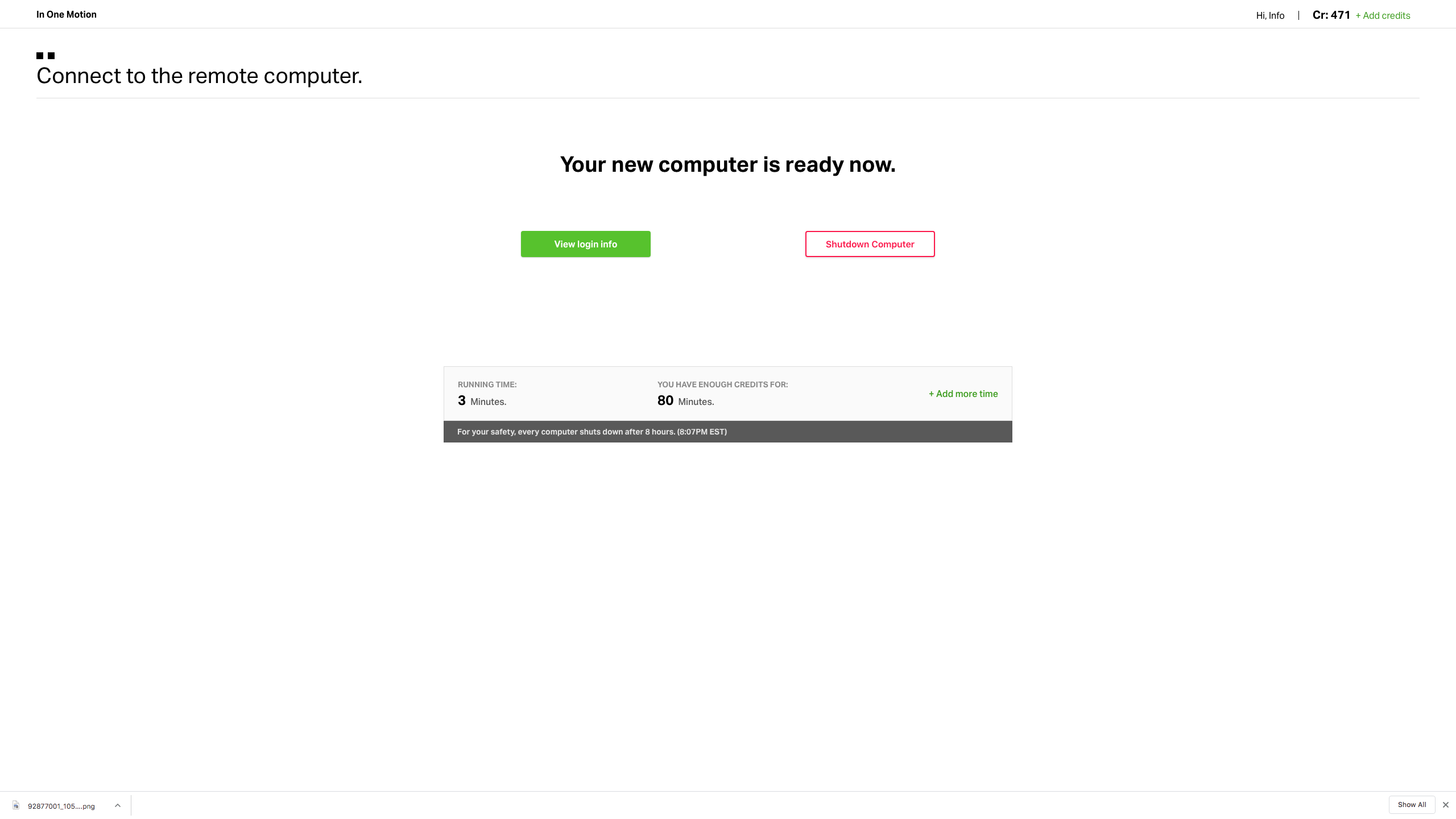 In One Motion gallery image
