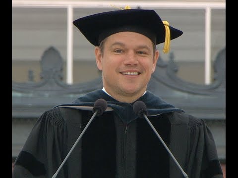 Matt Damon's MIT Commencement Speech