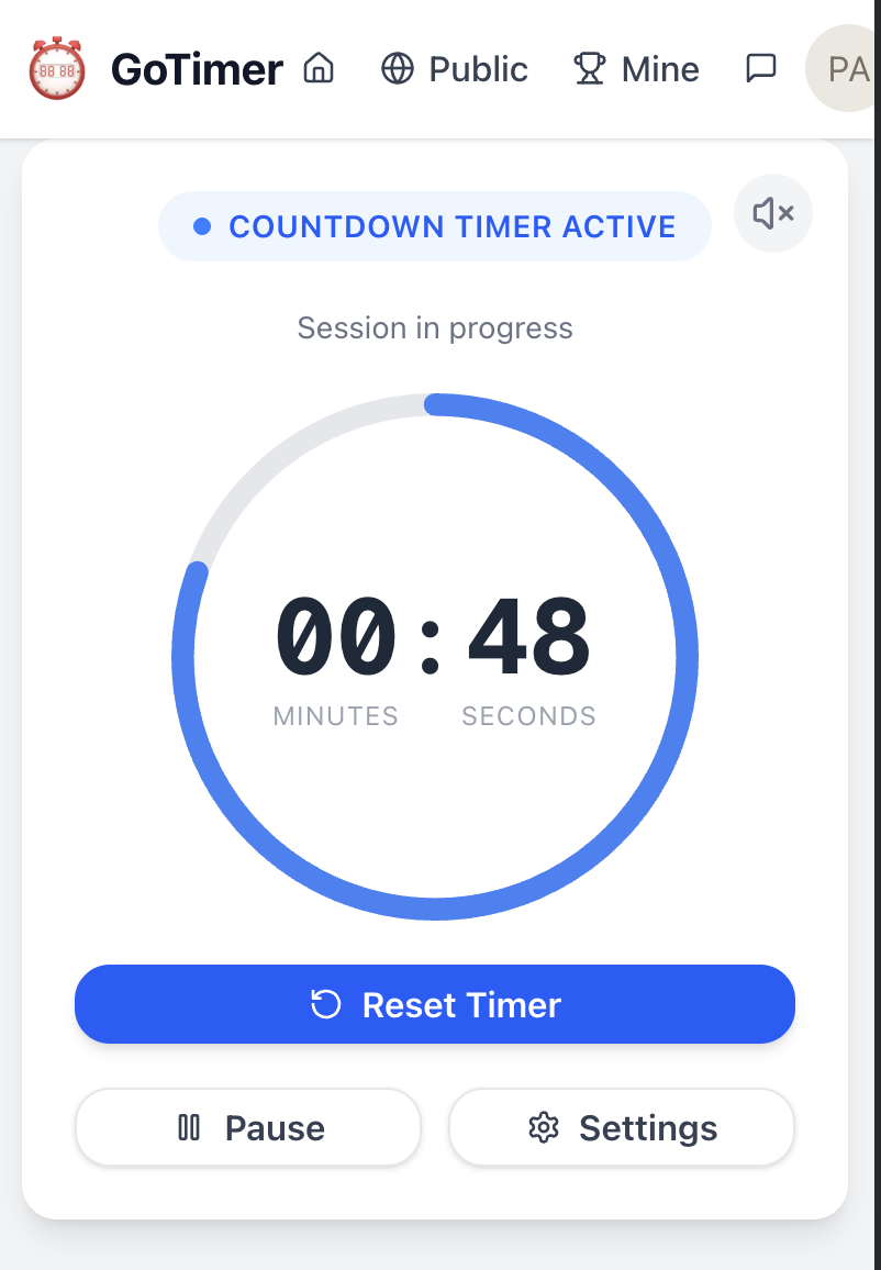 GoTimer.org gallery image