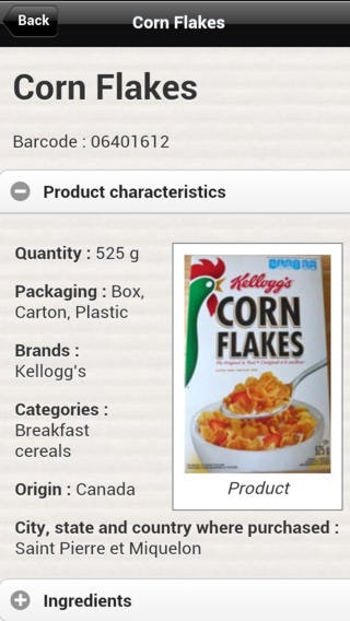 Open Food Facts gallery image