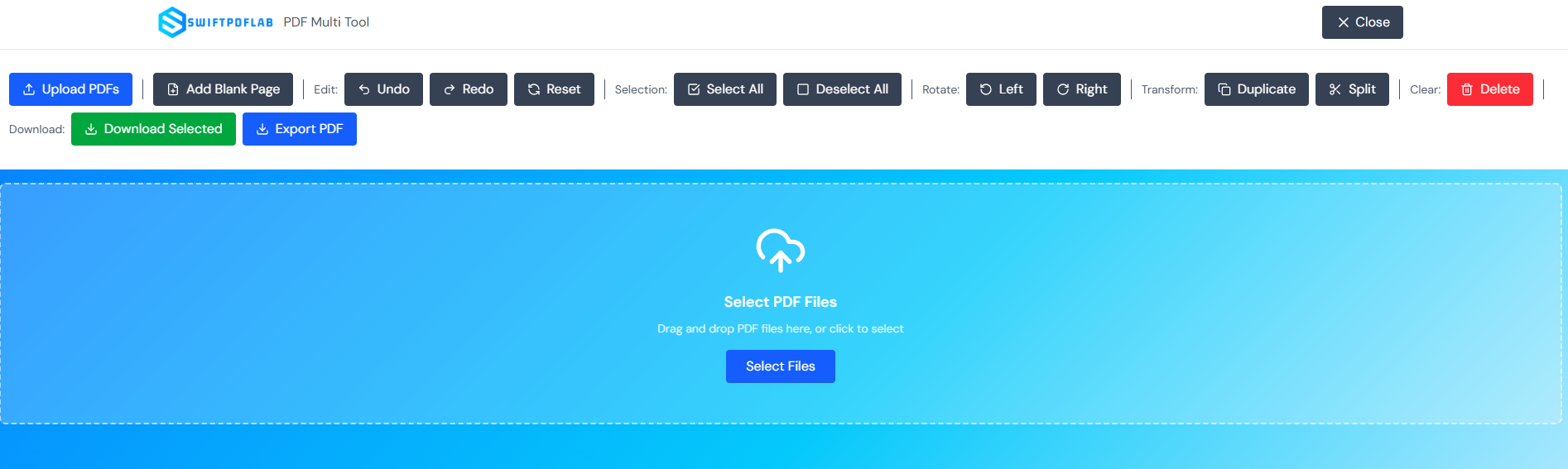 SwiftPDFLab - Screenshot 4 showing product features and functionality