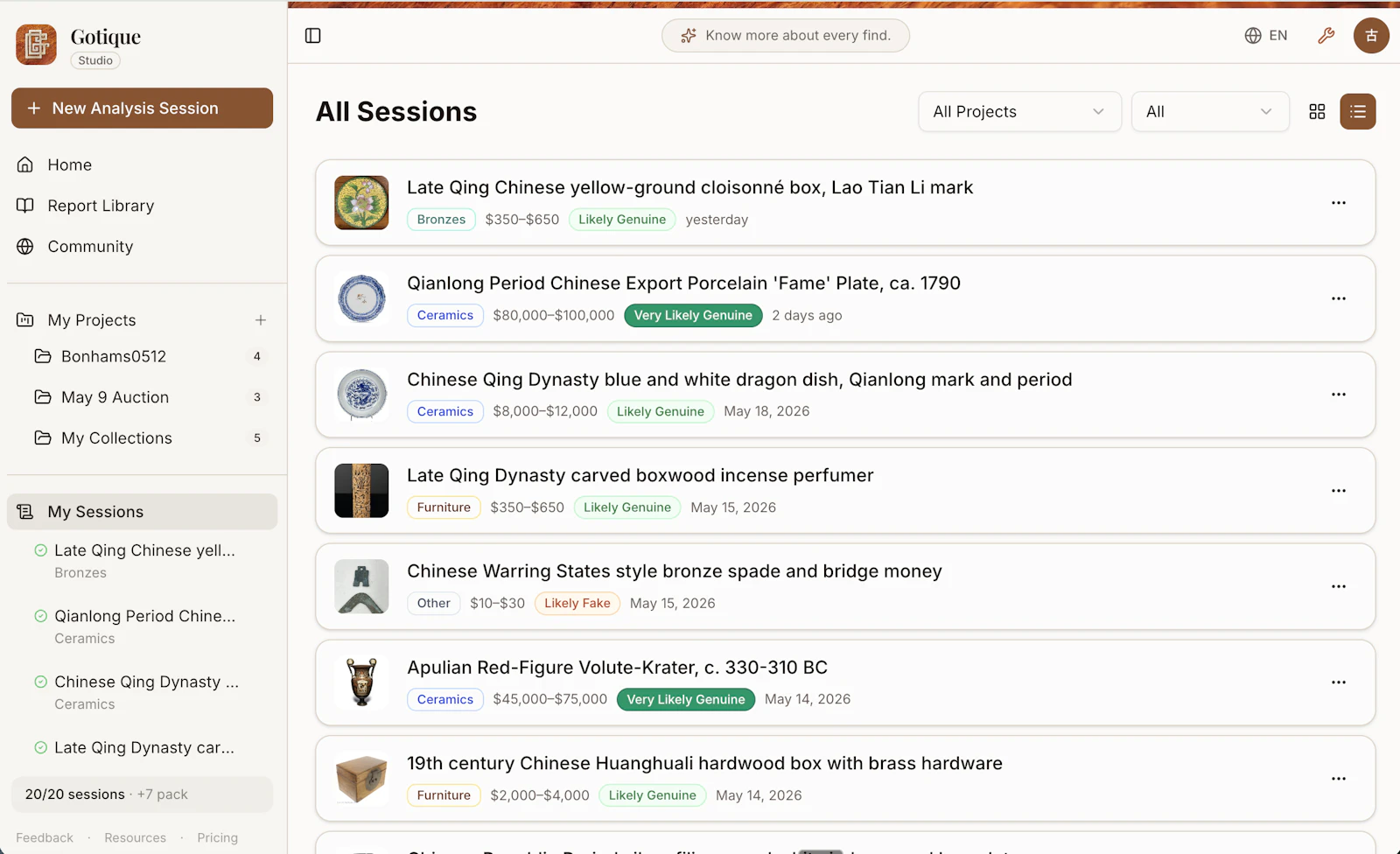 Gotique AI for Antiques screenshot 5