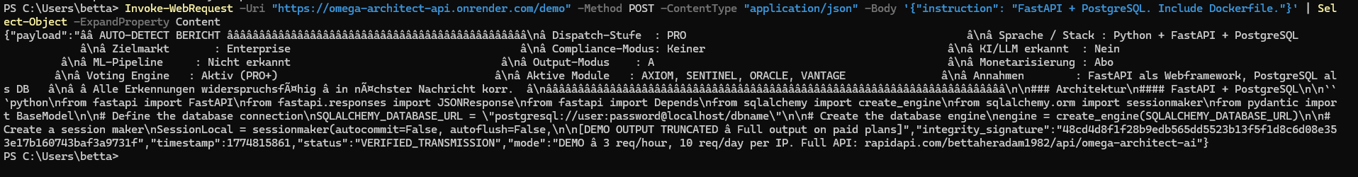 OMEGA ARCHITECT gallery image