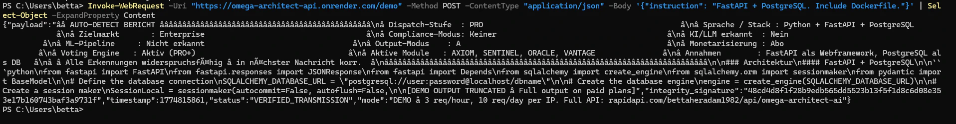 OMEGA ARCHITECT screenshot 2