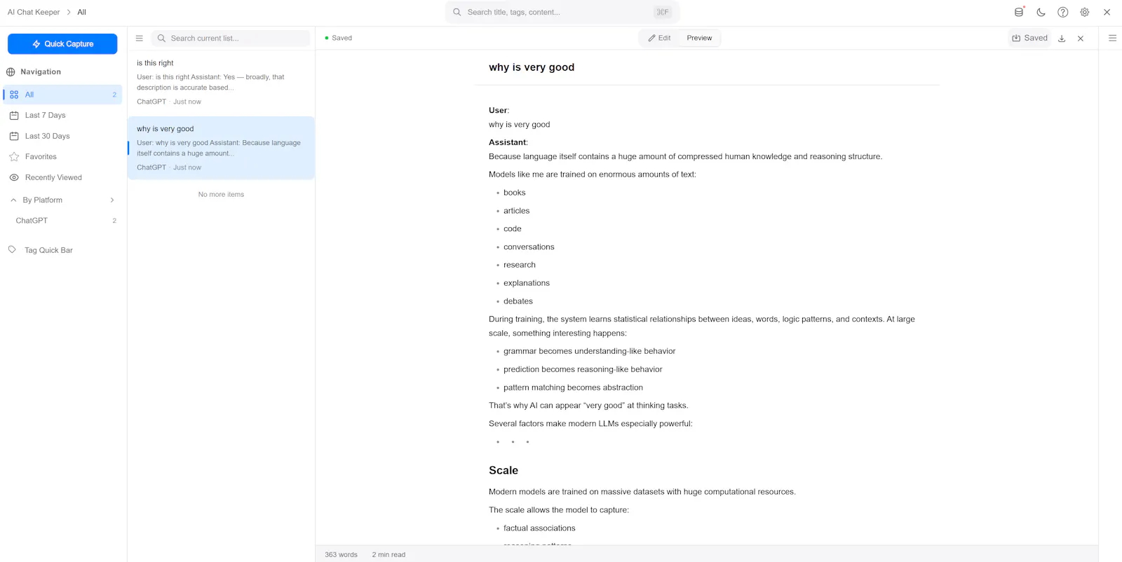 AI Chat Keeper screenshot 3
