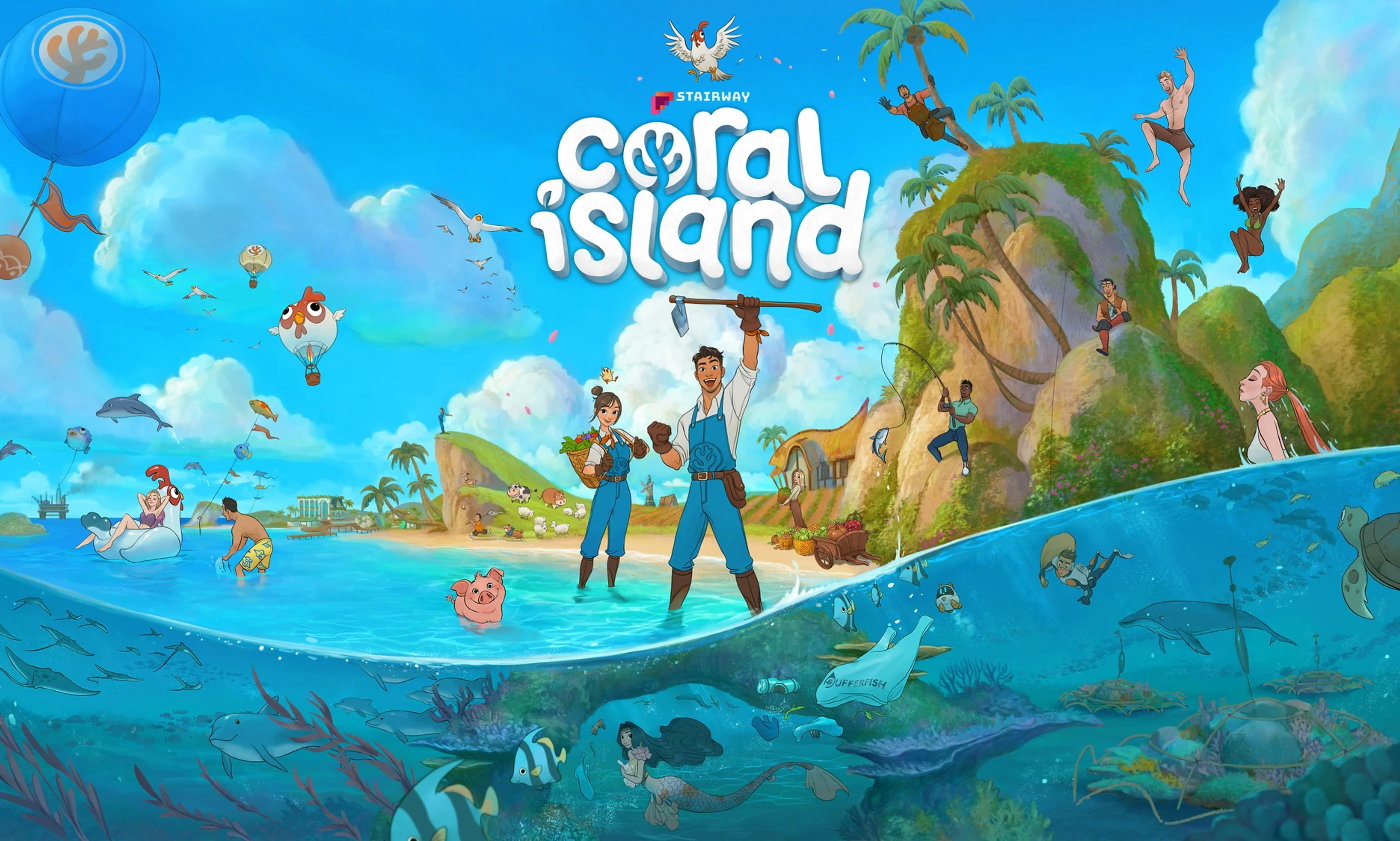 Isla coralina - Sim de granja reimaginada ambientada en una isla tropical media 2