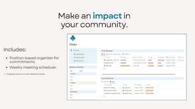 Notion Student Dashboard gallery image