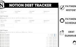 Notion Debt Tracker media 2