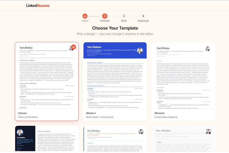 LinkedResume screenshot 4
