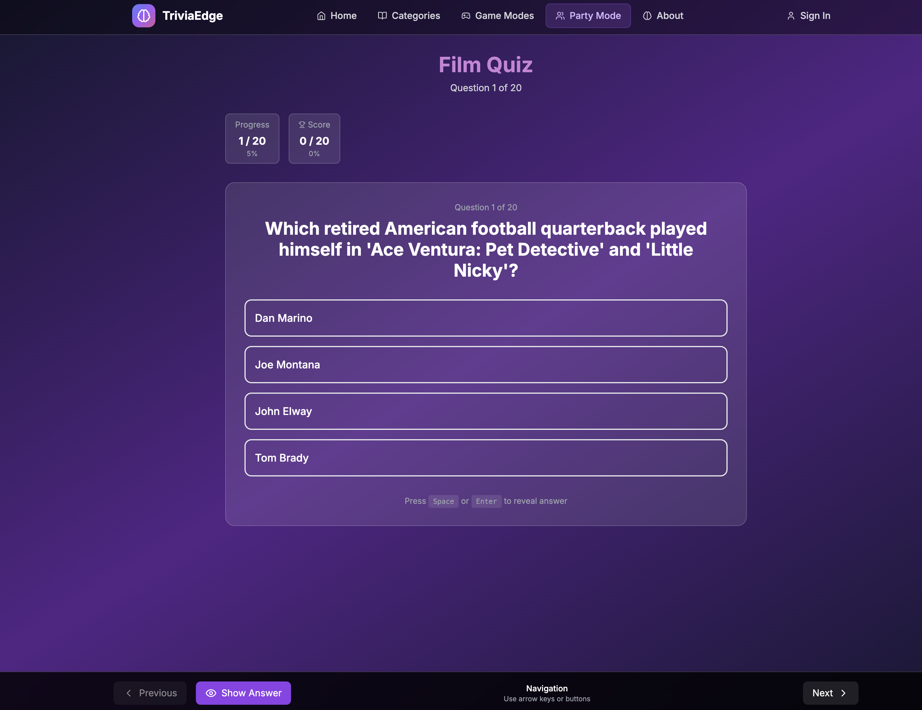 TriviaEdge - Screenshot 4 showing product features and functionality