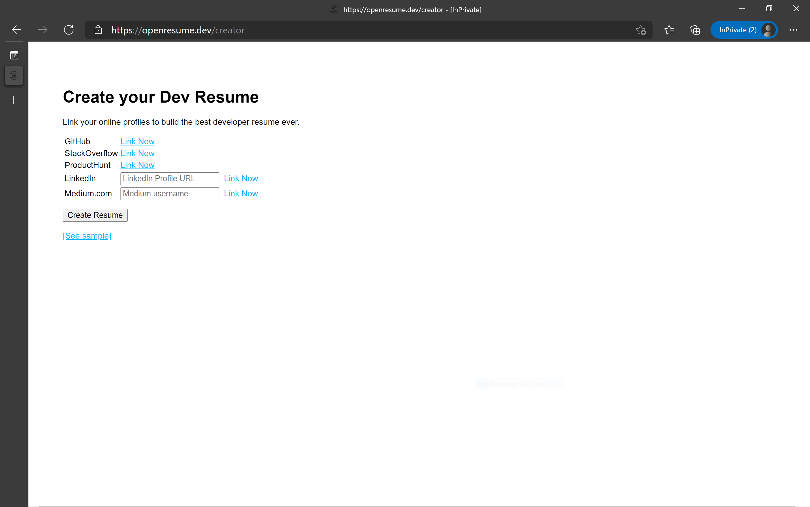 Open Resume for Devs gallery image