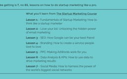 The Startup Marketing Course media 2