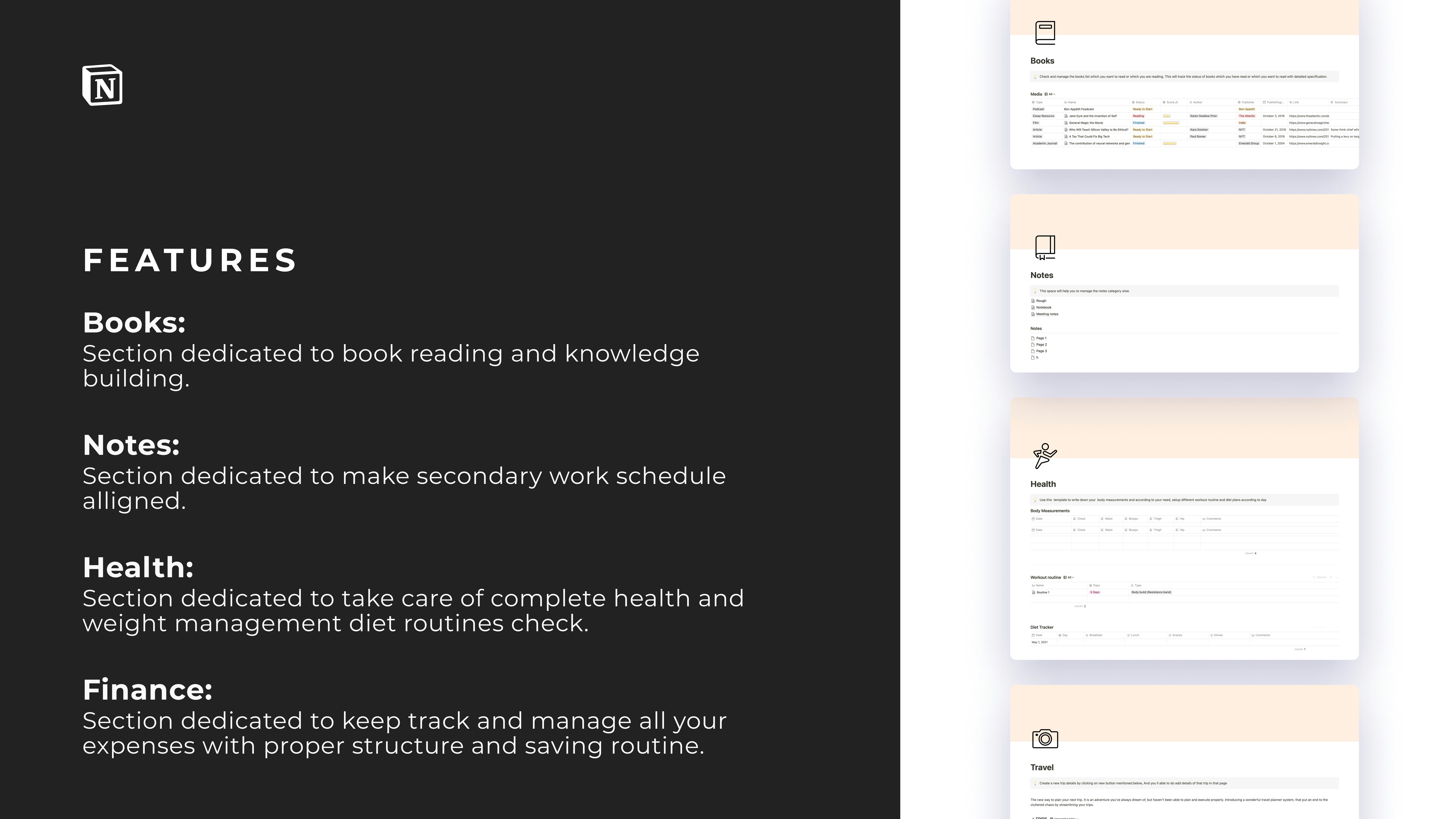 Elemental Notion Template  gallery image